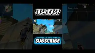 1 VS 4 EASY😎☠ . Use this sound🙏🏻      #freefire#edit#shorts#youtube #garenafreefire