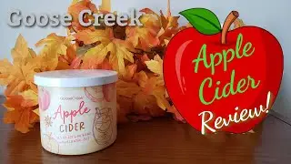 Goose Creek Apple Cider Candle Review
