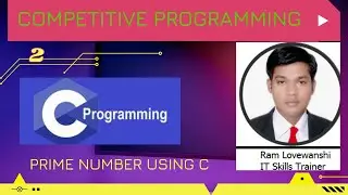 Prime Number Using C Competitive Programming
