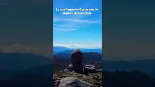 #drone Panorama en haut du plateau du Coscione (U Cusciunu) en Corse (Ghjavignolu) gr&acirc;ce a un drone