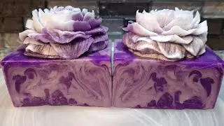 Rebatching STEPHENSONS clear melt and pour soap #meltandpoursoap #diysoap #makingsoap ##soapswirls 