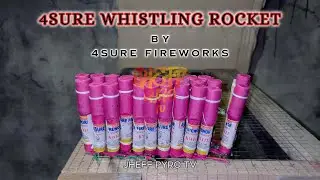 4Sure Whistling Rocket Testfire #kwitis #fireworks #firecrackers #pyro #diwali #paputok #barrage