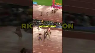 Richardson Wins Thrilling Race! Alfred and Dina Asher-Smith Battle #shorts