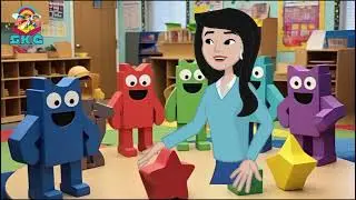 Color Crew & Shape Squad Teach Colors & Shapes | Fun for Kids | English learning colours shapes