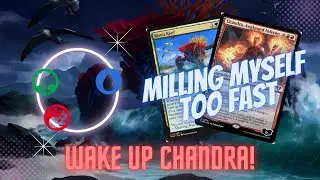 Just before library death, Chandra saves the Day! | Artifact Land Deck | MTG Arena | Explorer | 🔵🟢🔴