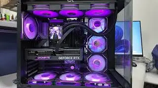 【亞博電腦】AMD 9800X3D 技嘉4070 S 【Xigmatek富鈞】PANO ARGB E-ATX 電腦機殼 CONNECT 360 黑 水冷設備 3.4吋 液晶顯示幫浦頭