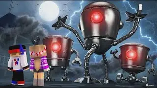 &iexcl;Grab&eacute; al Omnidroid con mi dron en la vida real en Minecraft! Troll a chica noob y pro