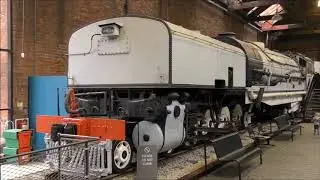 Museum of Science and Industry, Manchester, original Rocket and railway exhibits. 19th January 2019