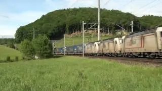 Crossrail Dreifachtraktion BR 186 903, 901, 902 mit LKW Walter Blockzug