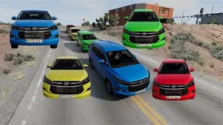 BeamNG Drive: Toyota Warna-Warni Crash Test Jalur Gila! 🔥