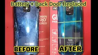 POCO M2 PRO FULL REPAIR &ndash; Battery & Back Door Replacement | Full Repair Process 🔧 📲 #phonecare