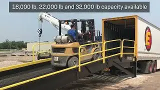 Dockzilla Portable Loading Dock: Premium Forklift Loading Ramp with Patented Impact Resistance