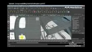 Episode1 Maya 3d modelling Helicopter Pt17