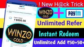 New Unlimited Refer !! Winzo Gold US add Money Script !! ₹500 Paytm Cash !! Instant Payment
