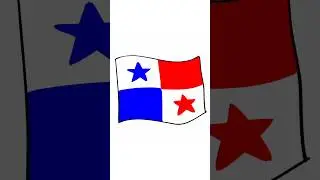 Drawing the Panama Flag 🇵🇦 | Quick & Easy Art