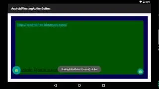 Android FloatingActionButton example