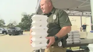 Youngsville Police Department hosts first-ever Jambalaya Give-Back event