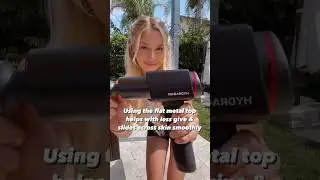 Here's how @lilamberalexis deals with tight hamstrings. #recovery #fitness #massagegun #hydragun