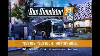 Bus sim 21 gameplay / realistic driving game / voice over video