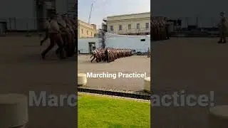 Wow! QUEENS GUARDS marching in PERFECT UNISON! #shorts #soldier #buckinghampalace
