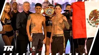 Emanuel Navarrete & Oscar Valdez Make Weight | World Title Fight Official Sat. ESPN