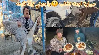 صيد دجاج مي والطير الحر ؟!! غرزت سيارة اجت تنكلب😲