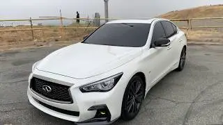 Q50 Window Tints. 40% Front Windshield Tint, With 20% All The Way Around in Ceramic i3 Film.