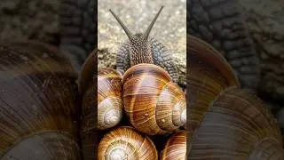 Beautiful Macro of Snail Slowly Crawling Up a Tre #snail #snails #naturecloseup #4knature