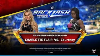 WWE 2K25 - AWA Backlash France 2026: Charlotte flair vs. Courtney 