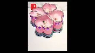 Hermoso Joyero hecho con botellas pl&aacute;sticas y fomix #manualidades #diy #craft