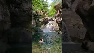 Chris Cliff Diving in the Catskills #waterfall #cliffdiving #swimming #camping #hiking