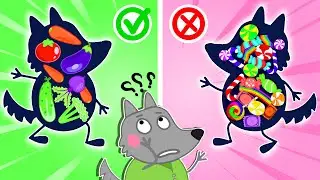 Cute Animals Let's Eat Healthy Food! Yes Yes Stay Healthy Learn Healthy Habits for Kids | Pug Family