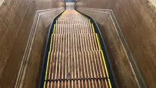 Macys historic wooden escalator 