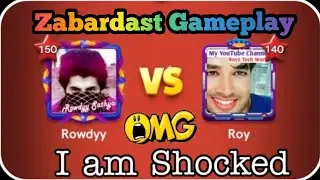 zabardast Gameplay 🔥 Rowdyy Vs Roy 🔥 Very Interesting match || Carrom pool miniclip