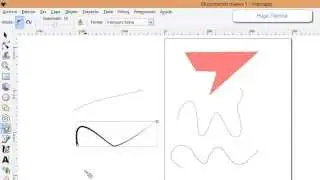 Inkscape - Herramienta a Mano Alzada (lápiz)