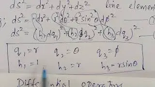 Orthogonal curvilinear coordinates: Spherical polar coordinates