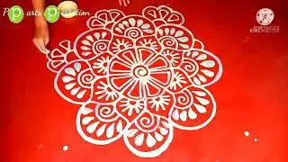 Round Alpona for Laxmi Puja I Puja Ghosh #Alpona #jhoti #manabasagurubarpuja #pujaghosh #rangoli