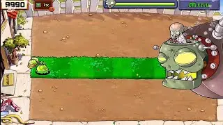 Cabbage-pult+Peashooter Gets POWERED UP! vs. Dr. Zomboss FullGameplay 