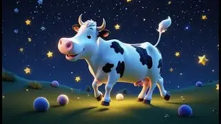 The Flying Cow and the Moon | Magical Bedtime Song for Toddlers | Gentle Nursery Rhyme