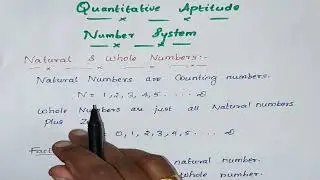 Natural and Whole Numbers| Aptitude |Number System #shorts #rrb #ssc #ibps
