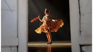 C&oacute;mo hacer una falda circular para bailar folklore. Estilo sones de Artesa parte 2. corte cuadrado.