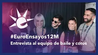 Entrevista al cuerpo de baile y coros de Miki tras los ensayos en Eurovisión