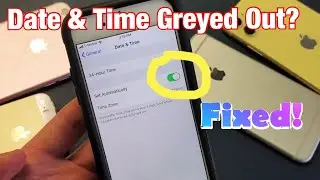 Все iPhone: дата и время неактивны? Невозможно настроить вручную? ИСПРАВЛЕНО!