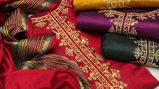 Fancy Sequence Embroidery 🧵 Susi Stuff Shirt With Banarsi Trouser And Jacquard Banarsi Shawll