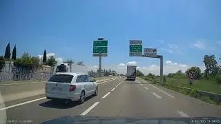Pont de la RN113 sur le Rh&ocirc;ne, Arles, France
