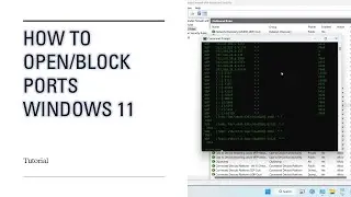 How to open and block ports in windows 11