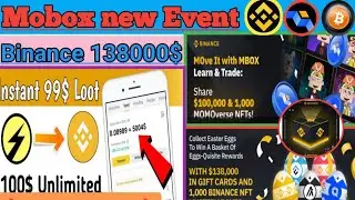Mobox New Event! Binance New Event! Binance New Airdrop! Binance Biggest Paris Nft Event! Binance qr