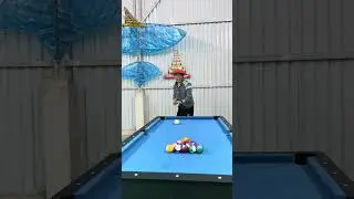 Let's just keep playing billiards like this, everyone! #shorts #billiards #badminton #troll