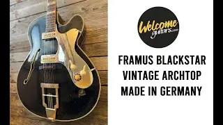 Framus Grand Star 5-125 Black Vintage Archtop Jumbo Jazz Guitar Germany