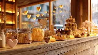 Winter Coffee Shop Morning ❄️ Soft Jazz & Snowy Bakery Ambience | Cozy Relaxing Music ☕